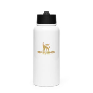 Super Doggo - Stainless steel water bottle with a straw lid