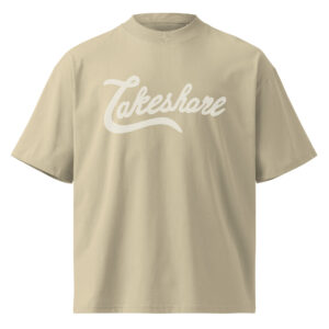 Lakeshore - Unisex organic oversized high neck t-shirt