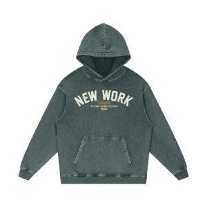 New Work - Acid Wash Oversize Hoodie