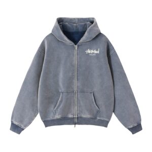Stassy (Oakland) - Zip-Up Boxy Fleece Hoodie