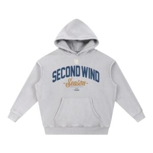 Second Wind Season - Snow Wash Fleece Oversize Hoodie
