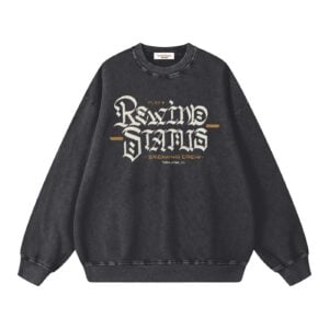 Rewind Status | Snow Washed Oversized Sweatshirt