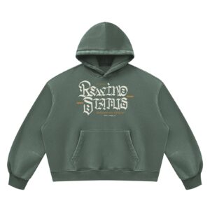 Rewind Status | Unisex Vintage Wash Boxy Fleece Hoodie